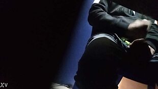 He STROKES his cock passionately.