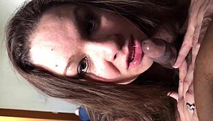 Hd Teen 18+ Deepthroats Black Cock with Gagging