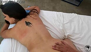 Alyx star deepthroats cock with big tits bent over