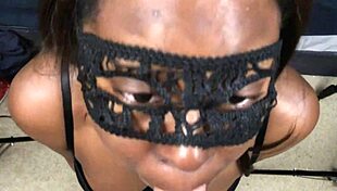 Ebony Teen Sucks White Cock And Gets Creampied!