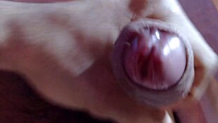 in the quiet room, a gay guy masturbates to cum