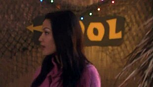 jack frost 2 has this sexy asian girl skinnydipping nude in the pool