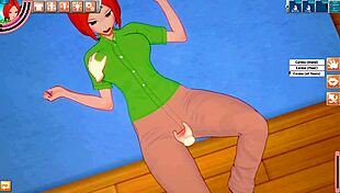 Lois Griffin from Family Guy fucked in the ass with handjob and blowjob by big ass milf