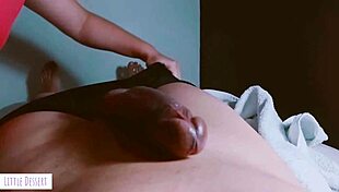 Step Sis Teases with Shaved Pussy During Homemade Fucking