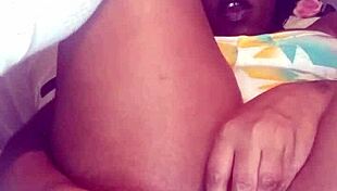 I tease my wet creamy pussy with toys and handjob.