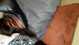 Blindfolded Petite Slut Sucks BF with Wild Passion! Can't Believe This Intensity!