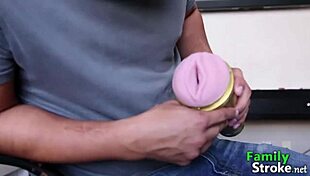 stepbrother gets CAUGHT with pussy toy in POV