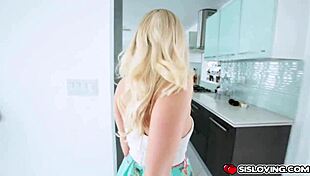 Bailey Brooke practices blowjob on step brother's big cock in doggystyle