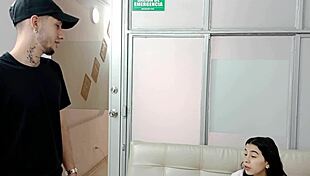 i caught my stepbro watching my solo vids and sucked his cock