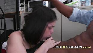 old teacher invites brunette lesbian for emotional threesome with monster cock