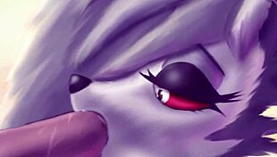Loona Performs a Sensual Blowjob in Furry Cartoon Style