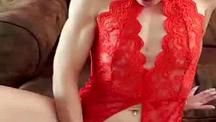 Belgian Milf Fingers Herself To Orgasm In Red Lingerie