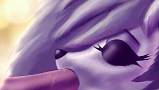 Loona Performs a Sensual Blowjob in Furry Cartoon Style