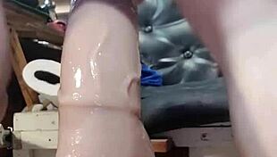 mr hankey enjoys a fun riding session with toys and dildo