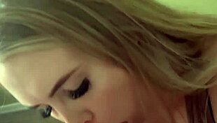 I was sucking his huge cock in our homemade video, and this blonde milf couldn't get enough.