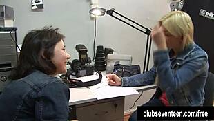 Hey, check out this blonde teen lidsey posing with her small tits for you 😍