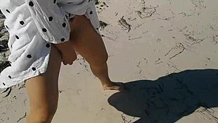 jj, that asian slut, masturbates on the beach alone