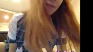 Blonde Girl Plays With Pussy And Anal Using Dildo On Cam