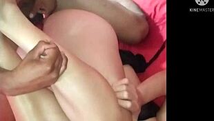 Hey, my little slut tried double penetration and got a facial