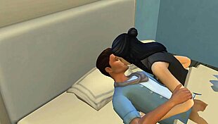 Amateur young couple shares intimate homemade moments