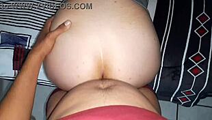 Girlfriend bent over in doggystyle with big ass