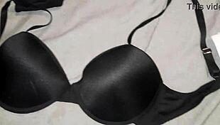 I cum on my best friend's new bra!