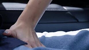 In the hidden depths of their private encounter, Trisha Parks eagerly performs a blowjob on Preston Parker before intense assfucking unfolds in the glamourous voyeur setting.