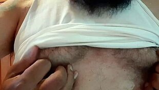 Ebony gay stud teases with hairy black ass for intense interracial anal fucking