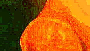 She is bound and plays with her cock in bondage