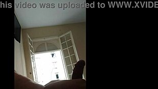 Dick Flash Masturbation at Open Window for Young Neighbor!