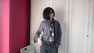 Chantal Channel Does a Really Hot Strip Tease, Ripping Clothes Off Her Big Ass