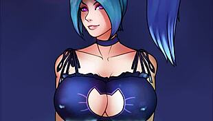 Joy performs in a Dota 2 music video with energetic gameplay