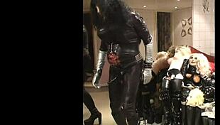 Roxina enjoys her black cock doll in xxxl fun.