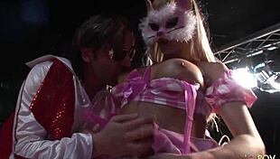 bisexual group sex with bouncing big boobs and raw pussy drilling