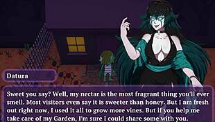 Naughty witch gets creampied in halloween hentai costume.