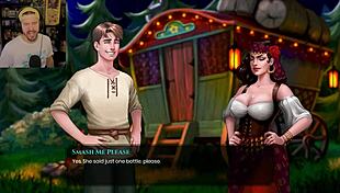 why touch homeless blonde girl with big tits in hentai anime groping