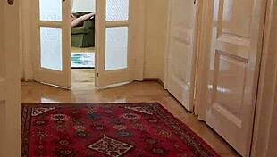 Euro blonde bent over and fucked doggystyle hard, cumshot follows 😏