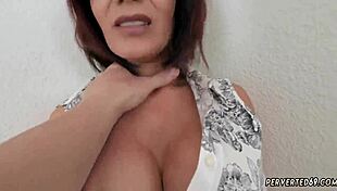 Milf straps on guy with slutty amateur wife Ryder Skye