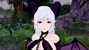 Experience This Hentai ASMR Succubus Teaser With Intense Handjob And Blowjob!