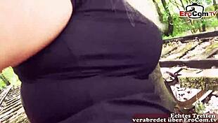 Watch this blonde get picked up for outdoor pov fun.