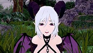 Experience This Hentai ASMR Succubus Teaser With Intense Handjob And Blowjob!