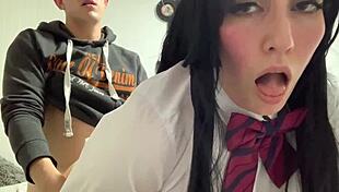 Does Komi-san love sucking and fucking her boyfriend in cosplay?