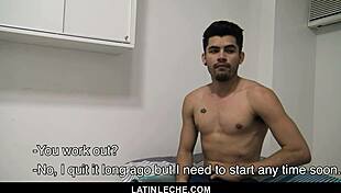 Fit latino amateur tricked into first bareback orgy with group