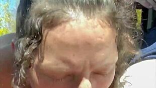 i saw this pritty streetwalker with big tits n perfect ass suckin dick n gettin fucked bareback in public