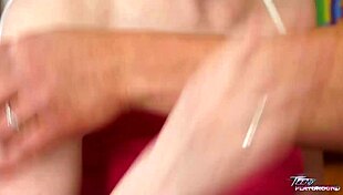 Cute Redhead Licks Lollipop Then Sucks Cock Passionately