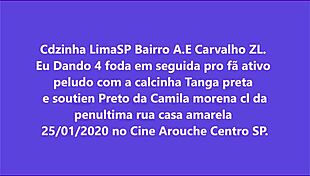 Hey, check out this hot scene in the cinema with Camila Morena, he says.