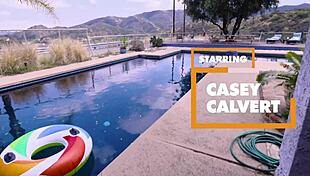 Casey Calvert teases feet and rides in POV