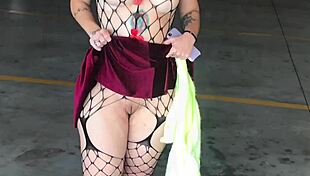 Extreme public slut exhibitionism in outdoor settings