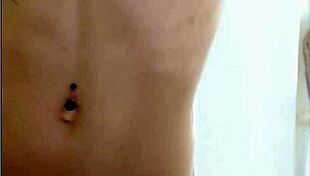 viivixinha performs a seductive striptease with clothes ripped apart. she teases the audience slowly.