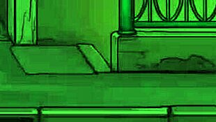 In this hentai, a naughty priest spanks the demon out of a sexy nun while Jerry the wanker watches